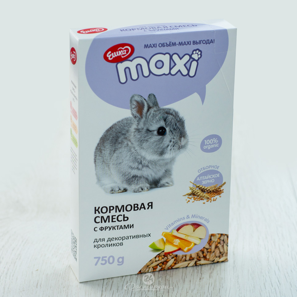 Кормовая смесь Ешка MAXI для кроликов Фрукты, 750 г   3658477