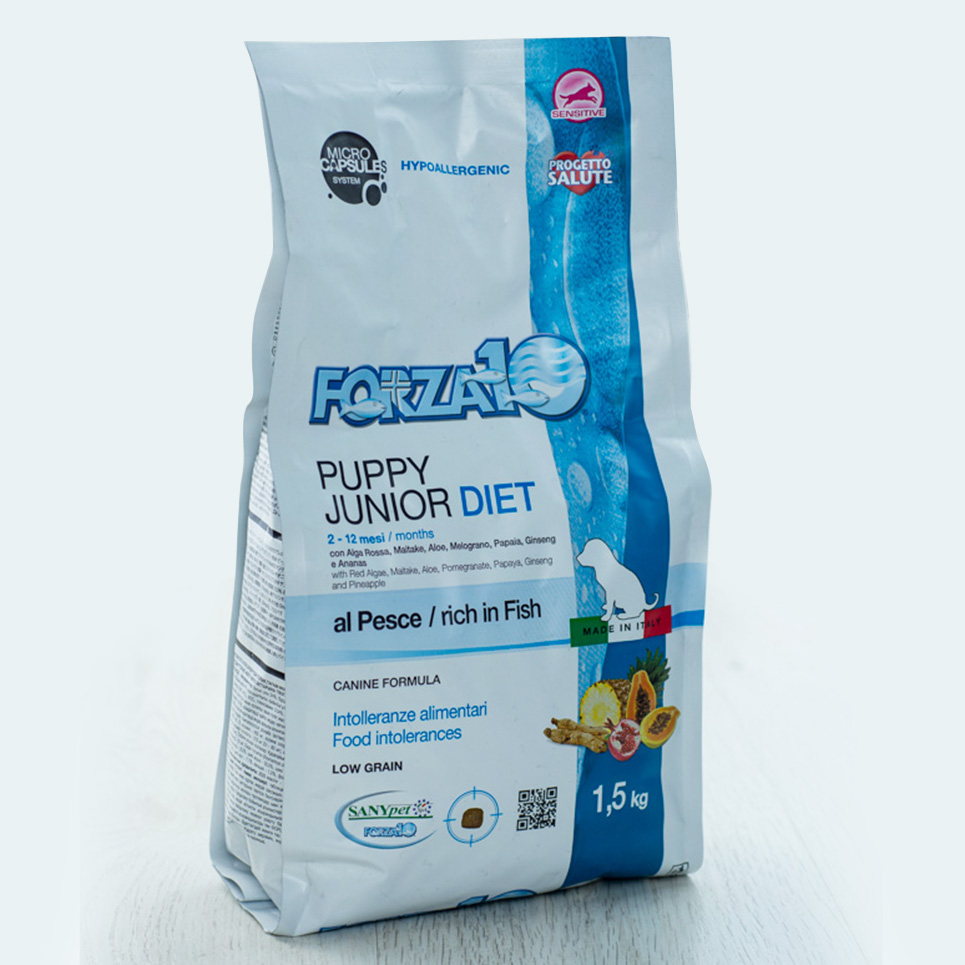 Корм Forza для щенков из океанической рыбы Puppy Junior Diet pesce 1,5 кг.