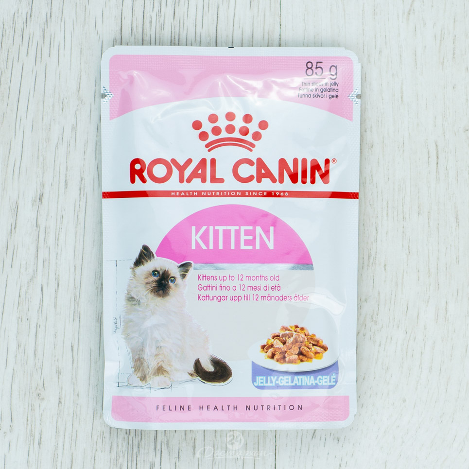 Корм Royal Canin для котят с 4 до 12 месяцев Kitten In Jelly 12X85г