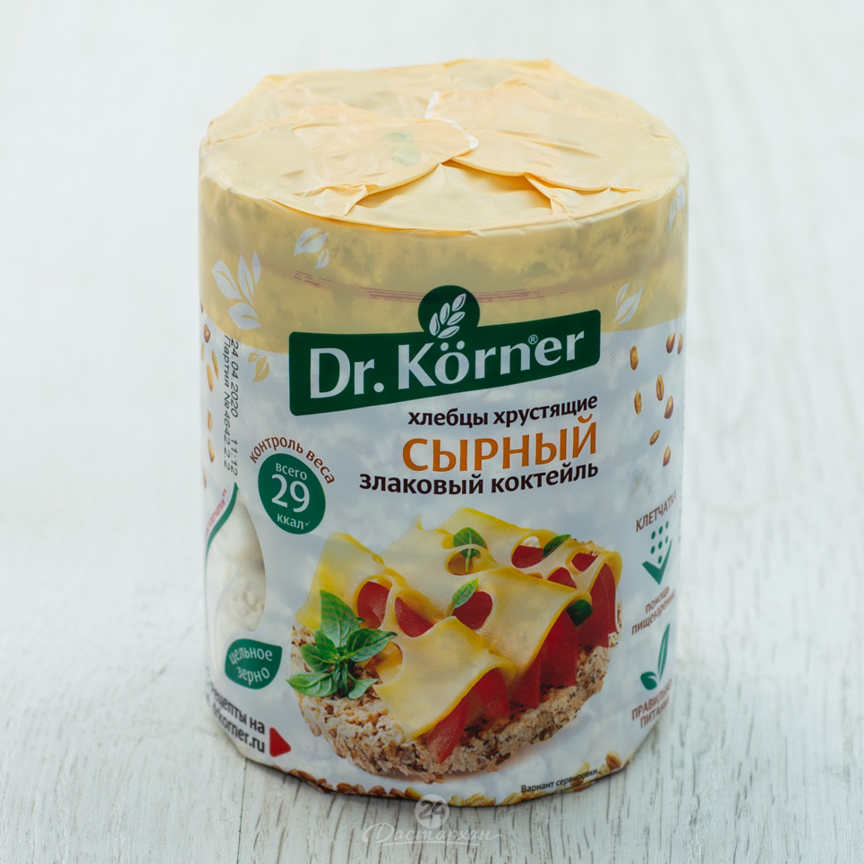 Хлебцы Dr.Korner Злаковый коктейль/сырный 100г м/у