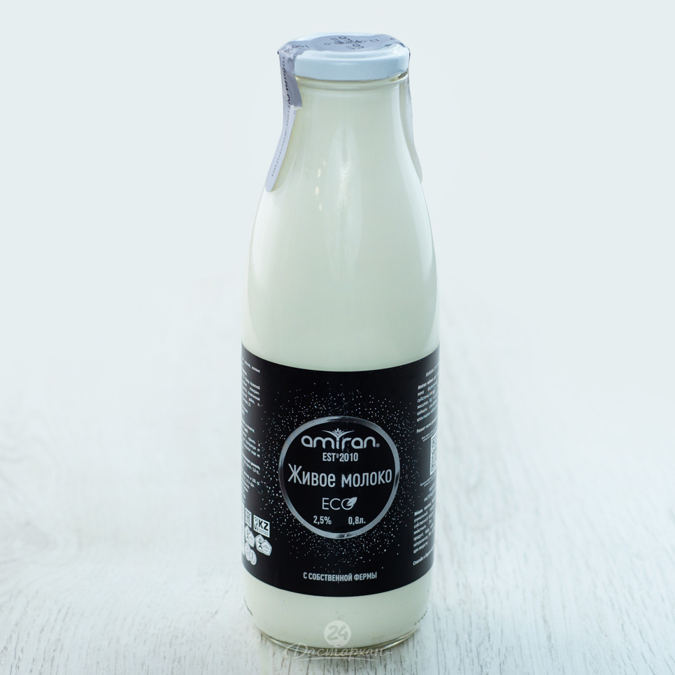 Молоко Amiran Живое 2,5% 0,8л