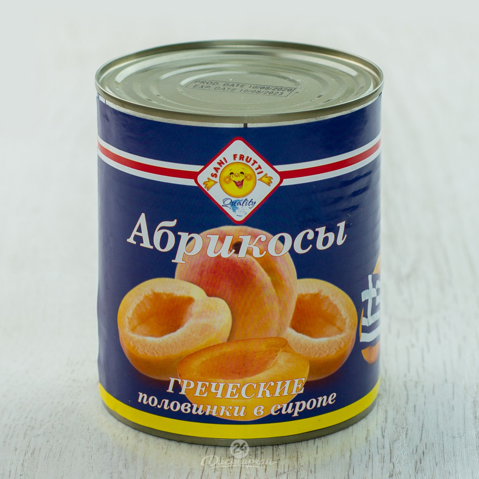 Абрикосы Sani Frutti половинки в сиропе 850мл ж/б