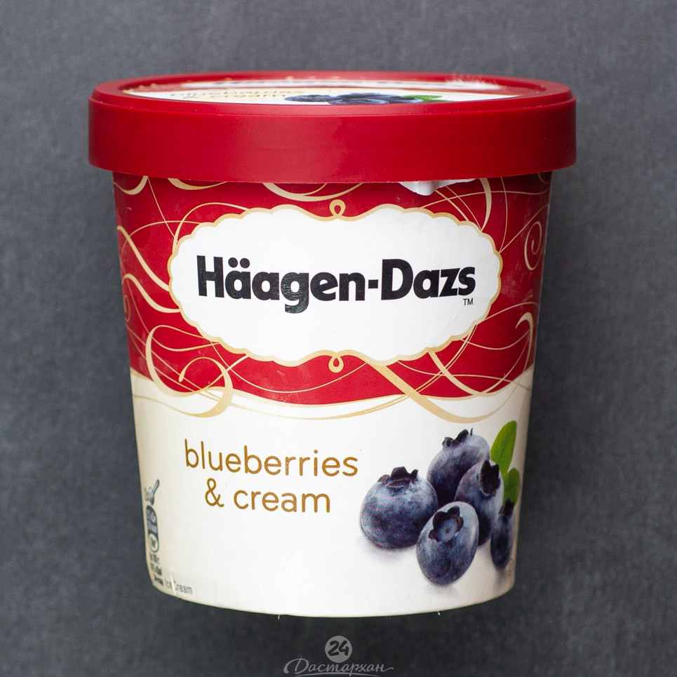 Мороженое Haagen Dazs пломбир черничное с голубикой 500 мл