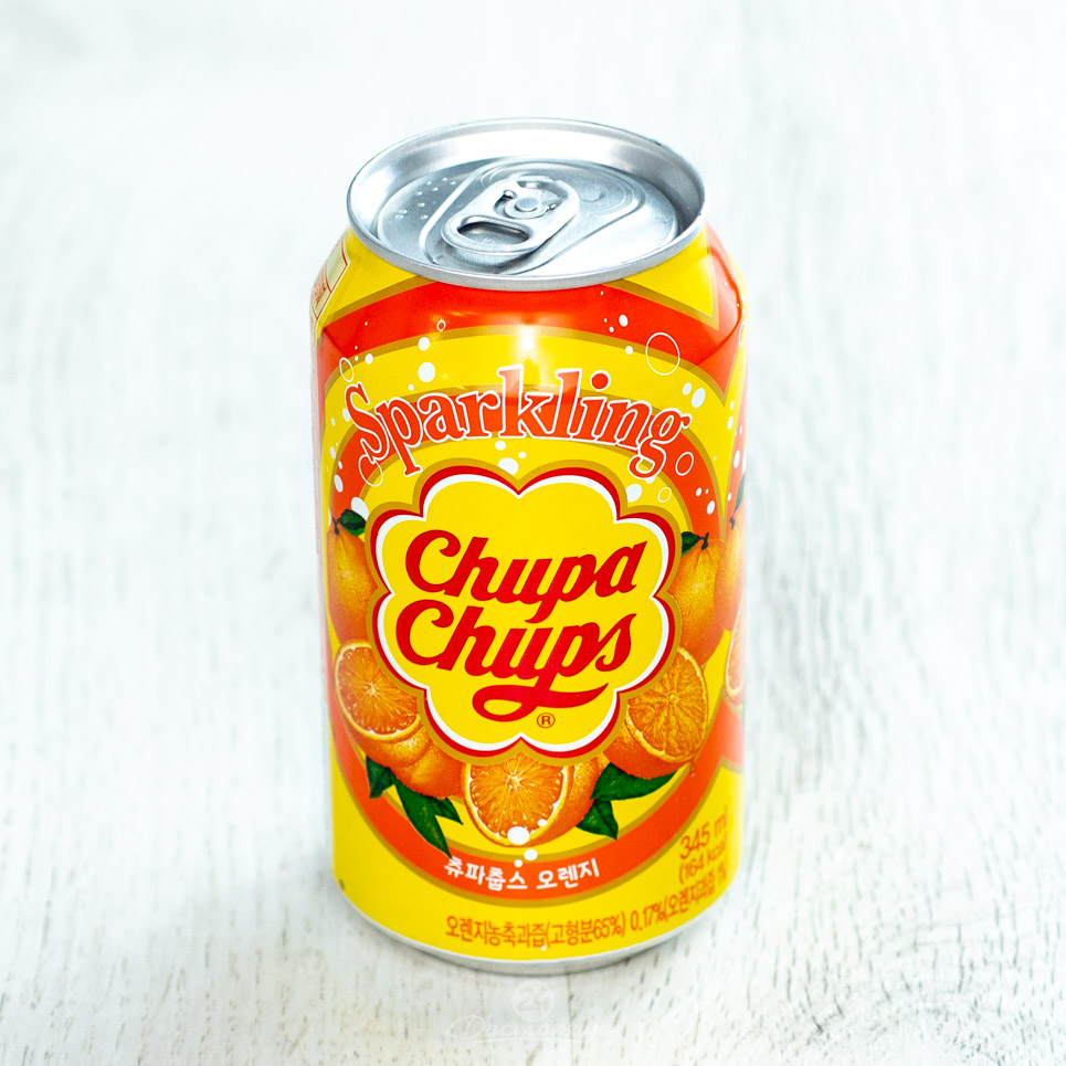Напиток Chupa Chups Orange с газом 345мл ж/б