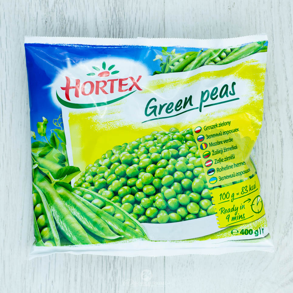 Горошек Зеленый Hortex замор.0,4 кг.