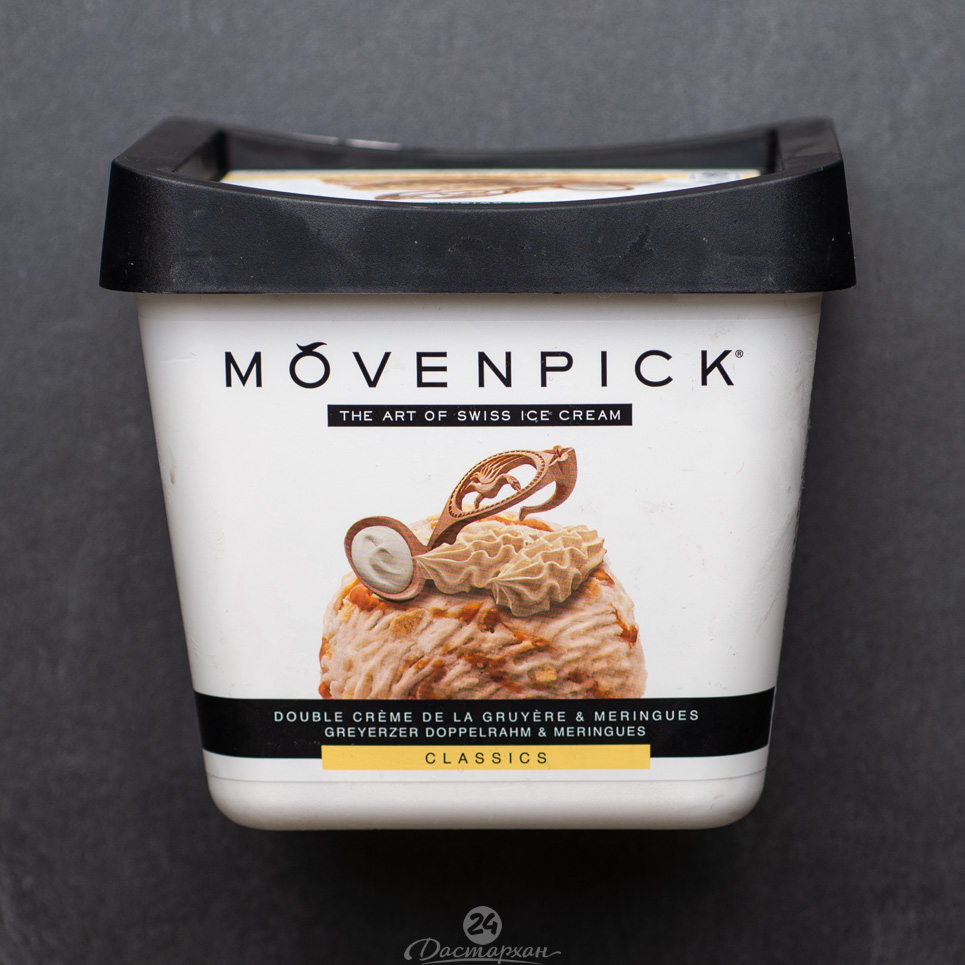 Мороженое Movenpik Пломбир со сливками, безе и карамельным соусом 810 мл.