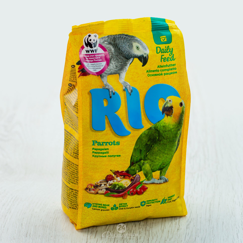 Корм RIO для крупных попугаев, пакет 500 гр