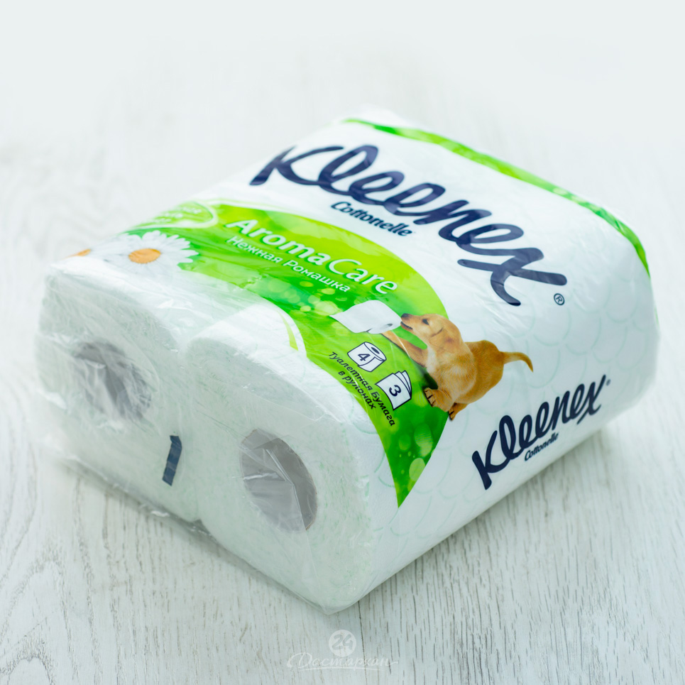 Бумага туалетная Kleenex Cottonelle Aroma Care Ромашка 4рул.