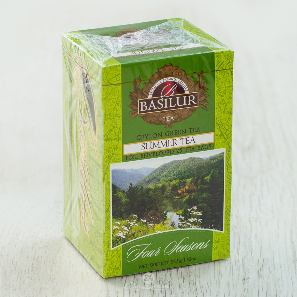 Чай зелен Basilur summer tea пак 20*1,5г