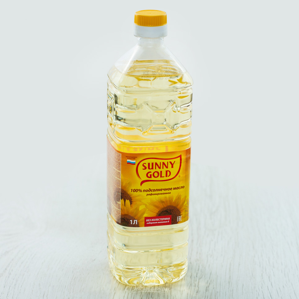 Масло подсолнечное Sunny Gold рафин 1л п/б
