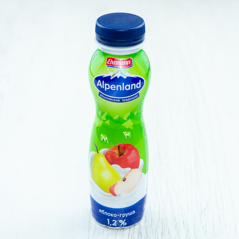 Йогурт питьевой Ehrmann Alpenland яблоко-гуша 1,2% 290г