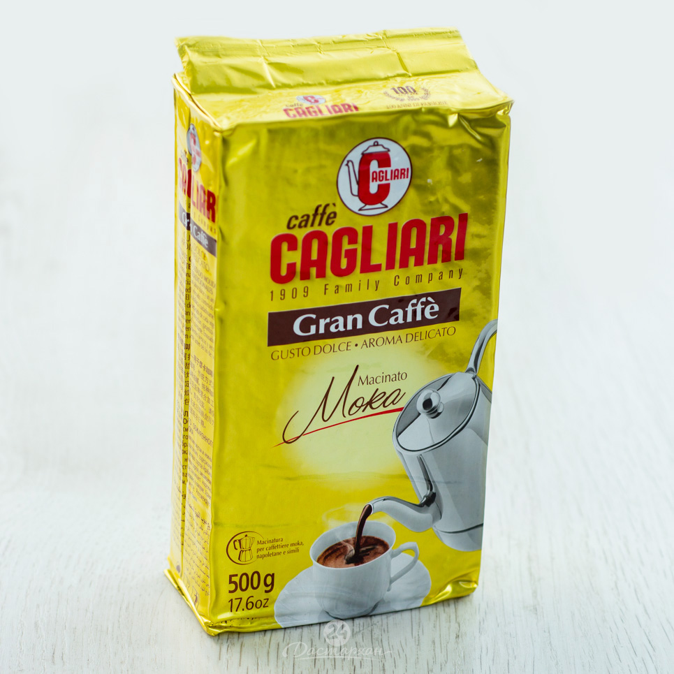 Кофе молотый Caffe' Cagliari Gran Caffe Macinato Moka 500г