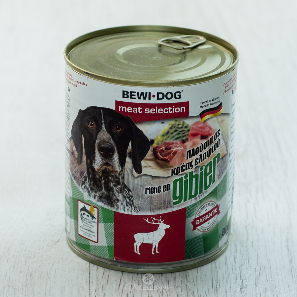 Корм для собак Bewi Dog rich in venison влажный из оленины 800г