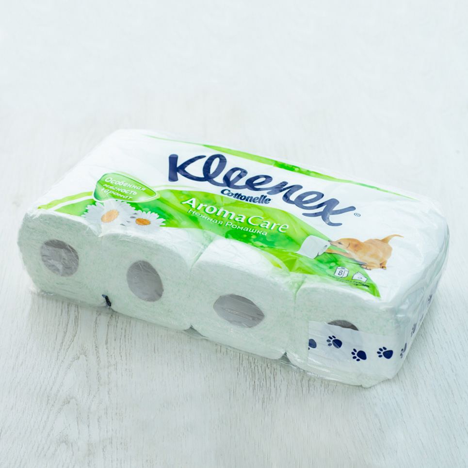 Бумага туалетная Kleenex Cottonelle Aroma Care Ромашка 8рул.