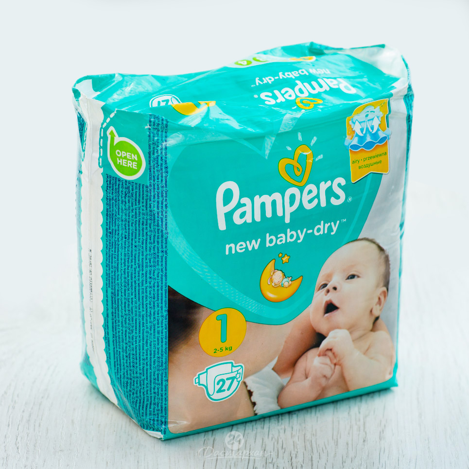 Подгузники Pampers New Baby Newborn Стандартная Упаковка 27