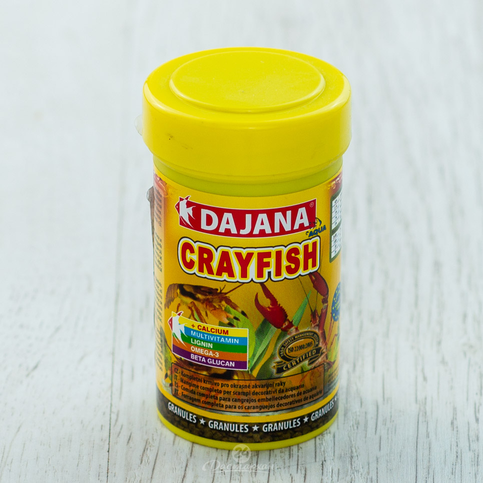 Корм Dajana Pet Crayfish для ракообразных, гранулы, 100 мл.  2065777