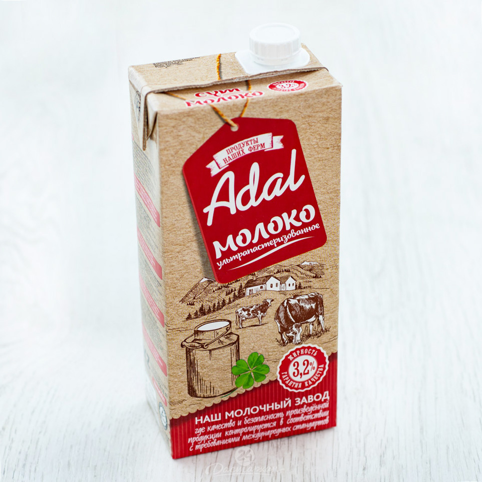 Молоко Adal 3,2% 1 л. т/п