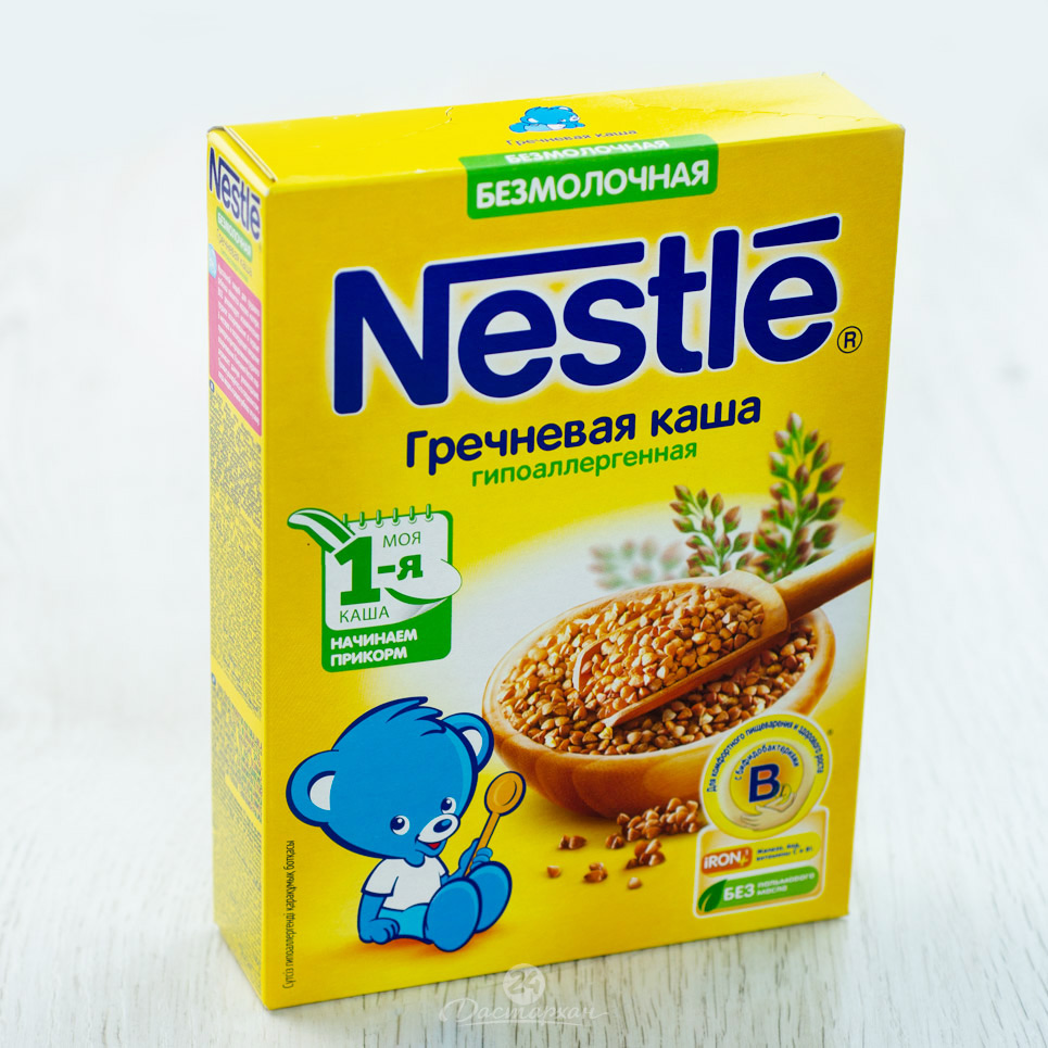 Каша Nestle Безмол. гречневая 200г картон