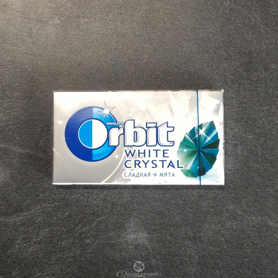 Резинка жевательная Orbit white crystal слад.мята 15,6г. картон