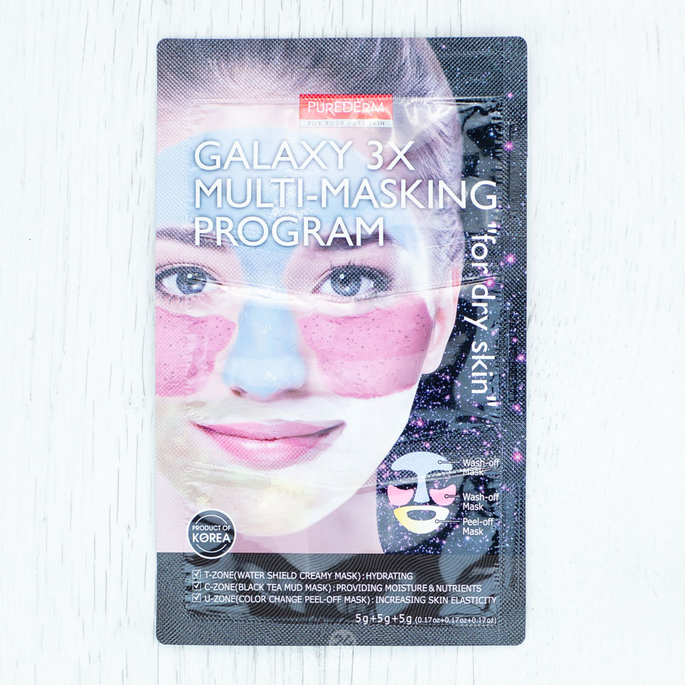 Маска Purederm Galaxy 3X Программа мульти маскирования для сухой кожи 1шт.