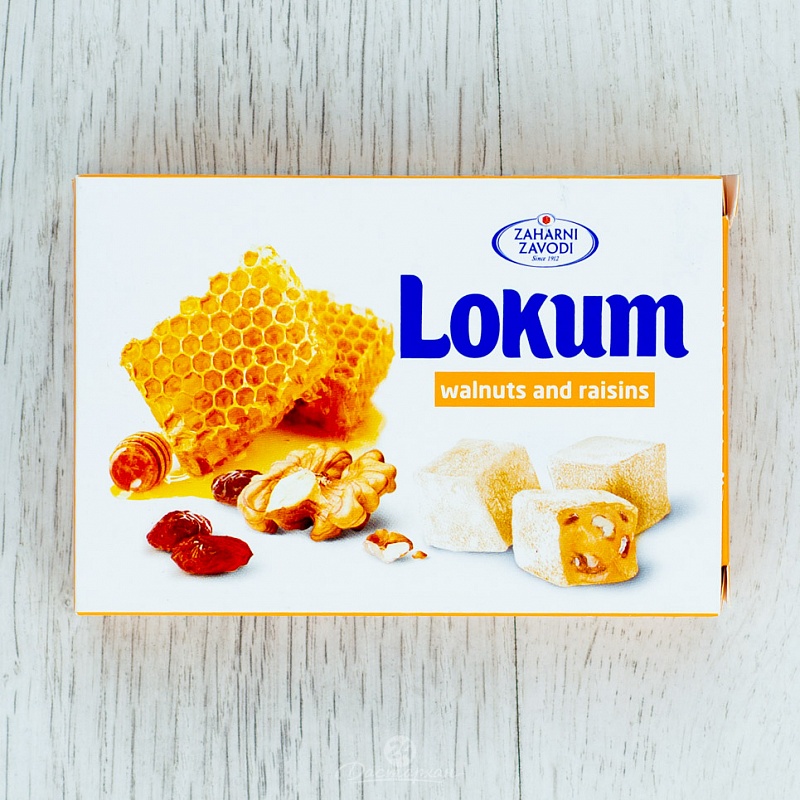 Лукум Zaharni Zavodi с орехами, изюмом со вкусом мёда 130г