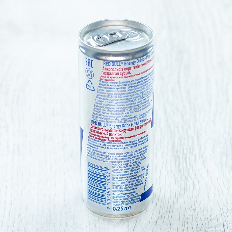 Напиток энергетический Red Bull с газом ж/б 0,25 л