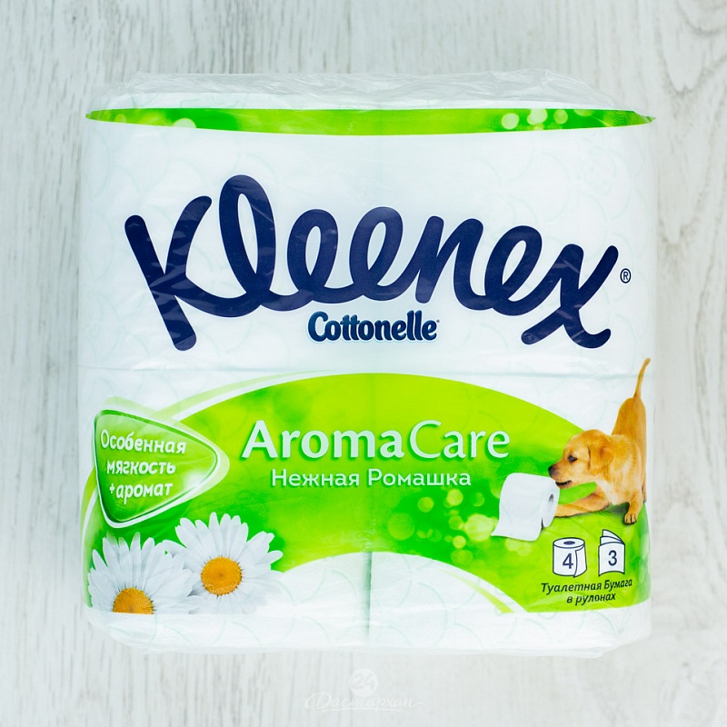 Бумага туалетная Kleenex Cottonelle Aroma Care Ромашка 4рул.