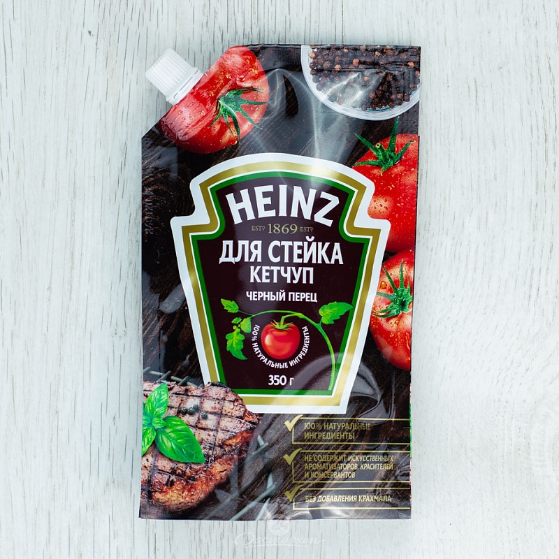 Кетчуп Heinz для стейка 350г д/пак