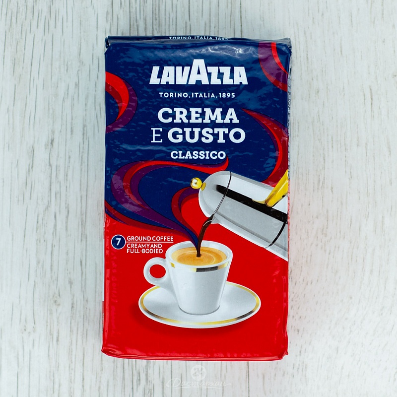 Кофе LavAzza Cremа&Gusto молотый 250г м/у