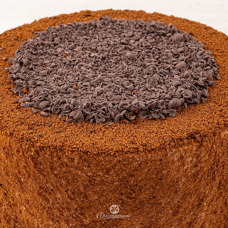 Пирог Медово-шоколадный на заварном креме