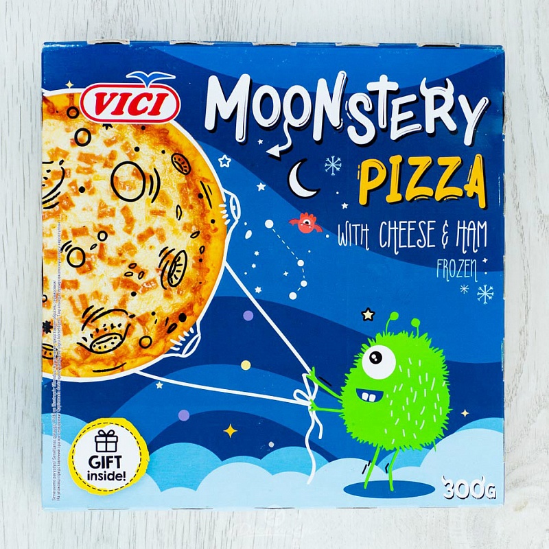 Пицца Vici с ветчиной и сыром моцарелла Moonstery 300г