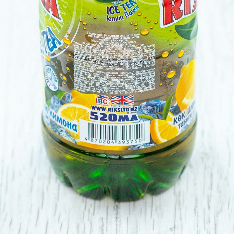 Чай зел.с лимоном rix-tea Riks 0,5 л.