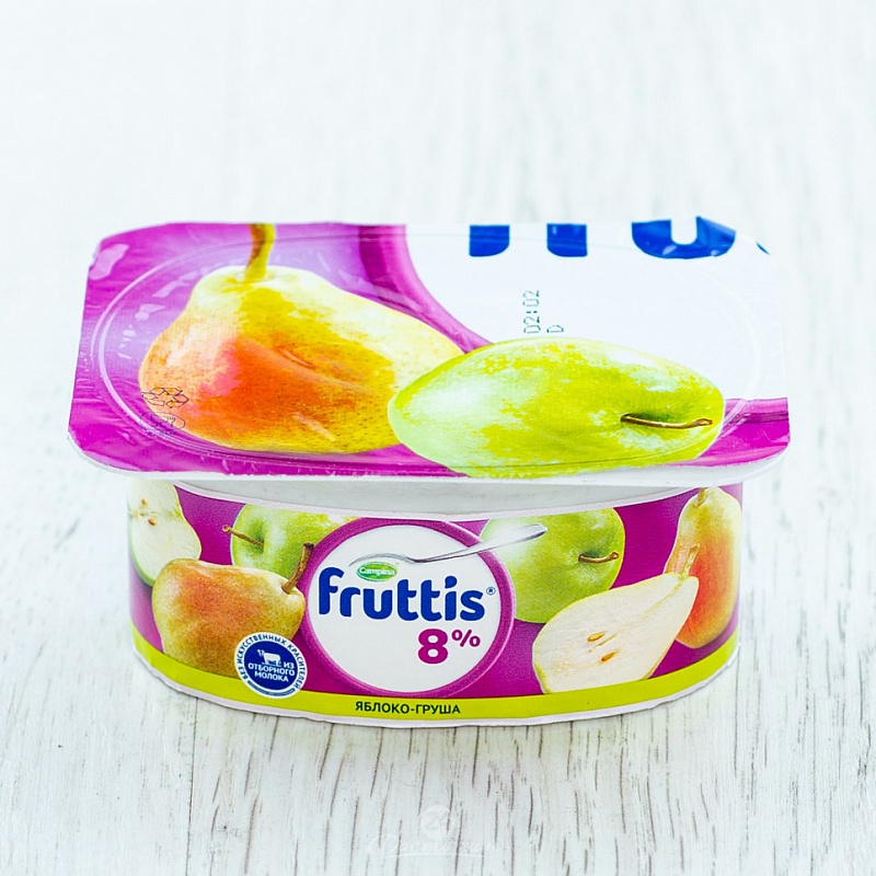 Йогурт Campina Fruttis клубника-яблоко-груша 8% 115г