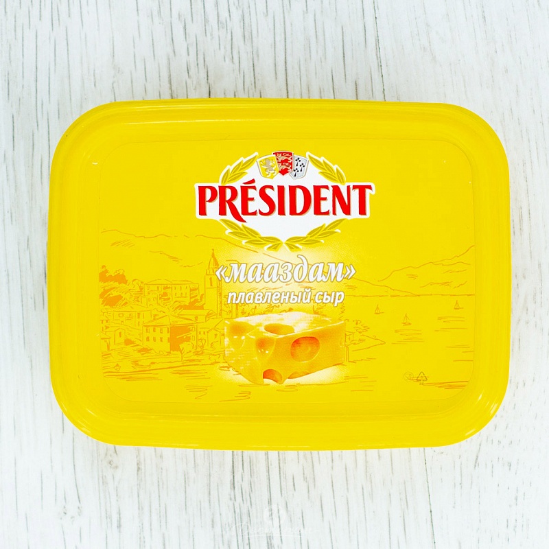 Сыр плав.мааздам President 45% 0,2 кг.